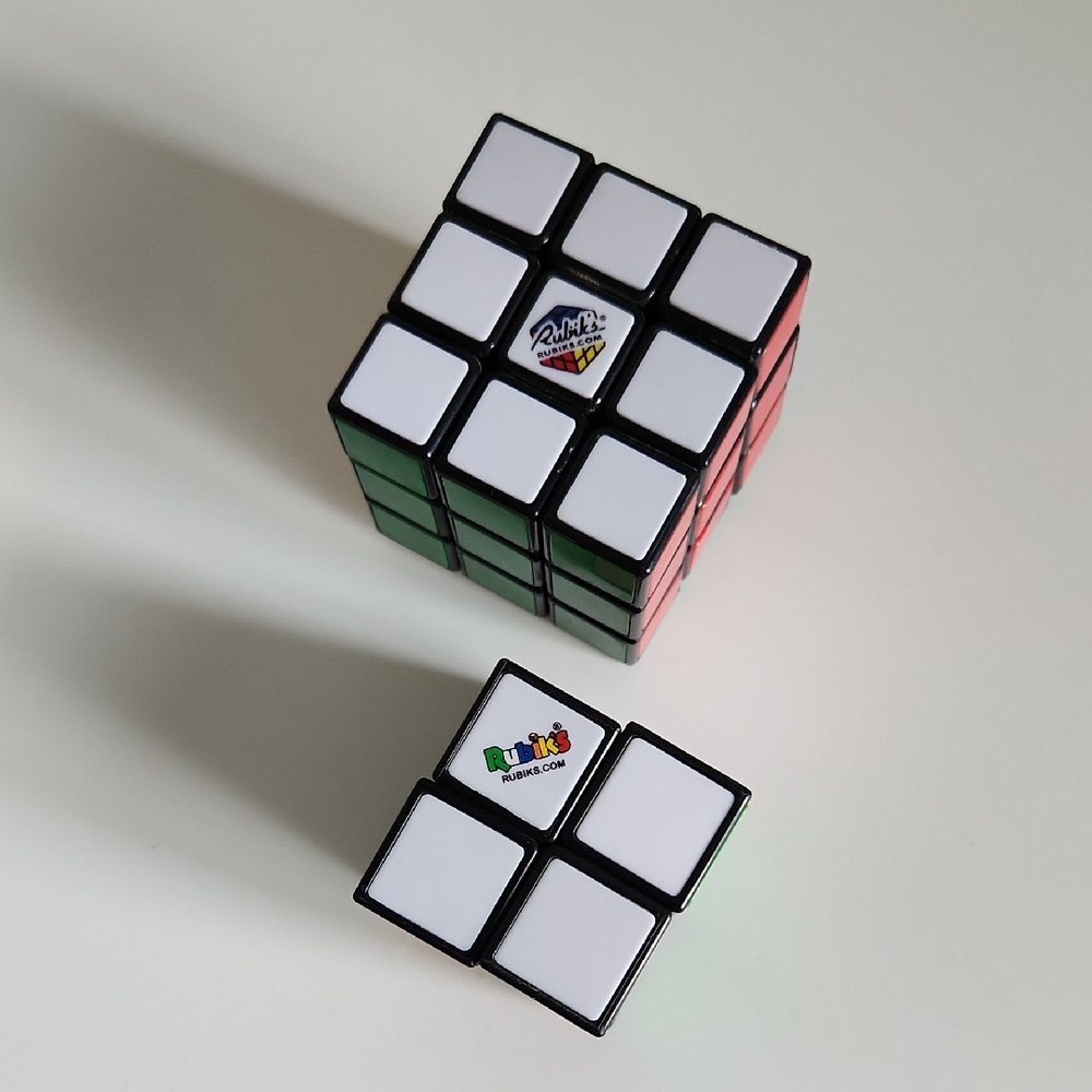 Rubik's Cube Puzzle Game Brainteaser Set Regular Size and Mini